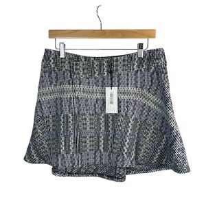 $365 Derek Lam 10 Crosby Skirt purple‎ blue tweed mini size 8